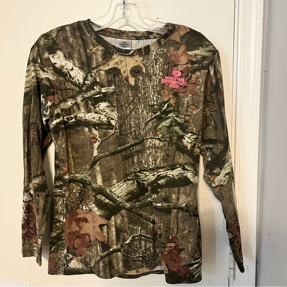 Mossy oak break up infinity pattern long sleeve size girls meduim